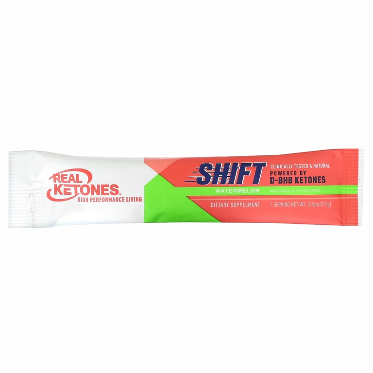 Real Ketones, Shift, арбуз, 30 пакетиков смеси для приготовления напитка, по 7,5 г (0,26 унции)