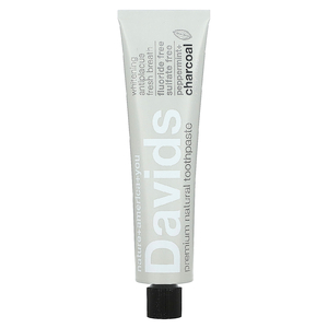 Davids Natural Toothpaste, Натуральная зубная паста премиального качества, перечная мята и древесный уголь, 149 г (5,25 унции)