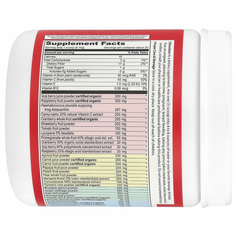 Vibrant Health, Spectrum Vibrance®, антиоксидантный суперпродукт, версия 3.1, ягодное ассорти, 184,2 г (6,5 унции)