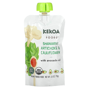 Kekoa, Органическое пюре, шаурма, артишок и цветная капуста, 99 г (3,5 унции)