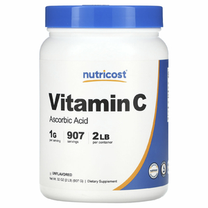 Nutricost, витамин C, без добавок, 907 г (32 унции) (Товар снят с продажи) 