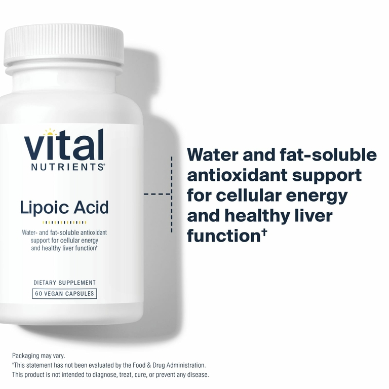 Vital Nutrients, Липоевая кислота, 60 веганских капсул (300 мг на капсулу) (Товар снят с продажи) 