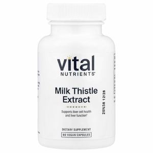 Vital Nutrients, Экстракт расторопши, 250 мг, 60 веганских капсул
