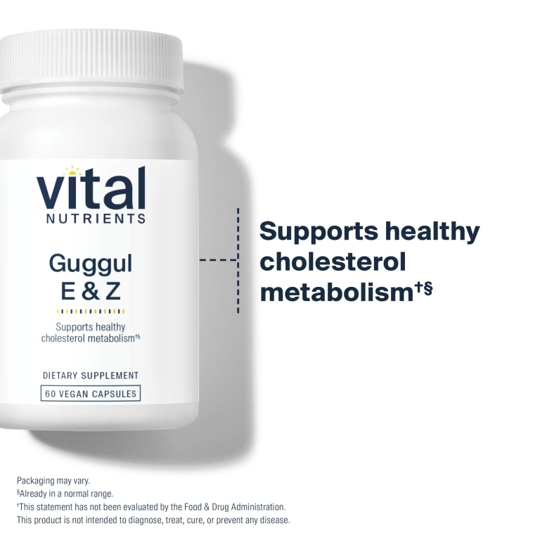 Vital Nutrients, Guggul E & Z, 60 веганских капсул (37,5 мг на капсулу) (Товар снят с продажи) 