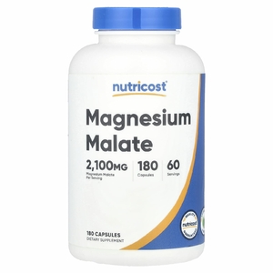 Nutricost, Малат магния, 180 капсул (700 мг в каждой капсуле)