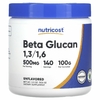 Nutricost, бета-глюкан 1,3/1,6, без вкусовых добавок, 500 мг, 100 г (3,5 унции)