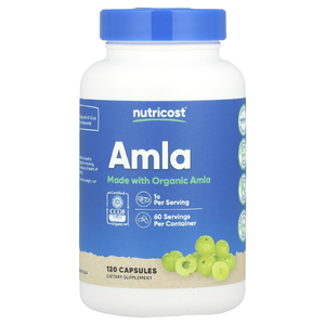 Nutricost, Амла, 120 капсул (0,5 г в 1 капсуле)