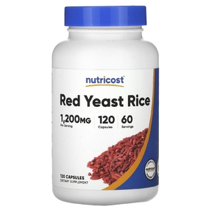 Nutricost, красный ферментированный рис, 1200 мг, 120 капсул (600 мг в 1 капсуле)