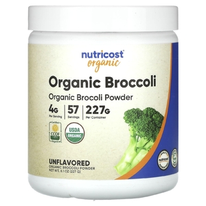 Nutricost, органический порошок из брокколи, без добавок, 227 г (8,1 унции) (Товар снят с продажи) 