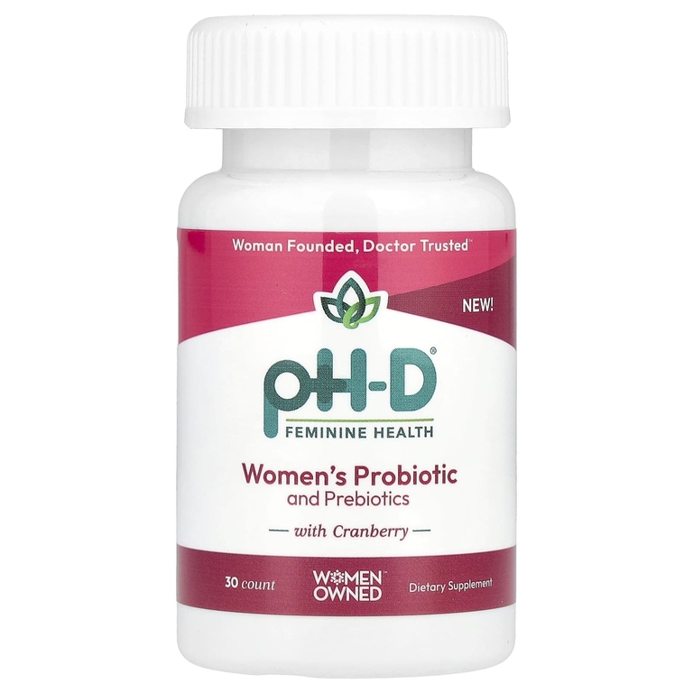 pH-D Feminine Health, Пробиотики и пребиотики для женщин с клюквой, 30 капсул
