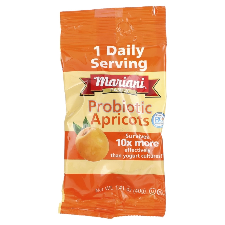 Mariani Dried Fruit, Абрикосы с пробиотиками, 7 пакетиков по 40 г (1,41 унции) (Товар снят с продажи) 