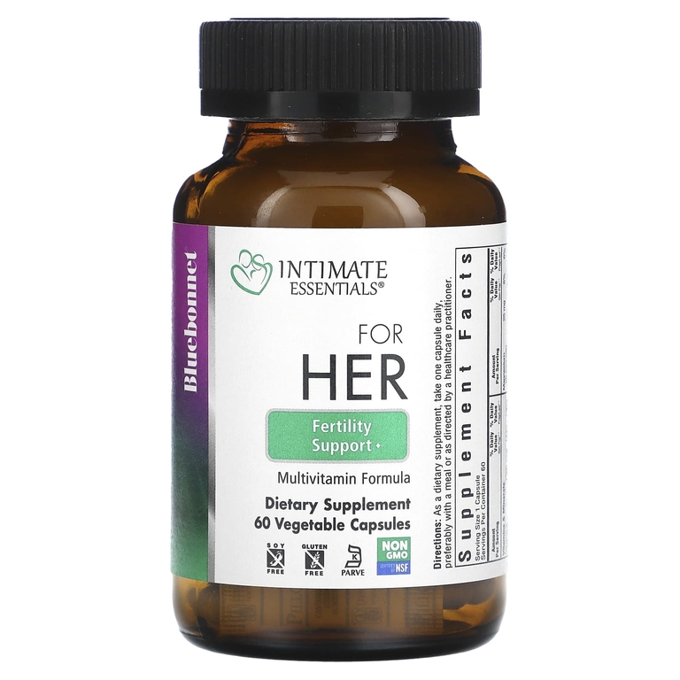 Bluebonnet Nutrition, Intimate Essentials, для нее, поддержка фертильности, 60 растительных капсул (Товар снят с продажи) 