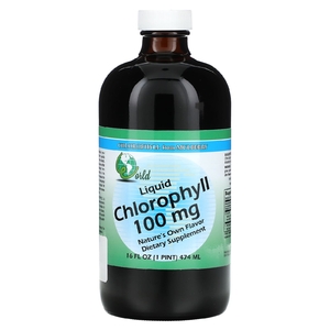 World Organic, жидкий хлорофилл, 100 мг, 474 мл (16 жидк. унций)