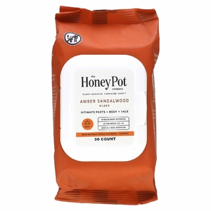 The Honey Pot Company, салфетки с янтарем и сандаловым деревом, 30 шт.