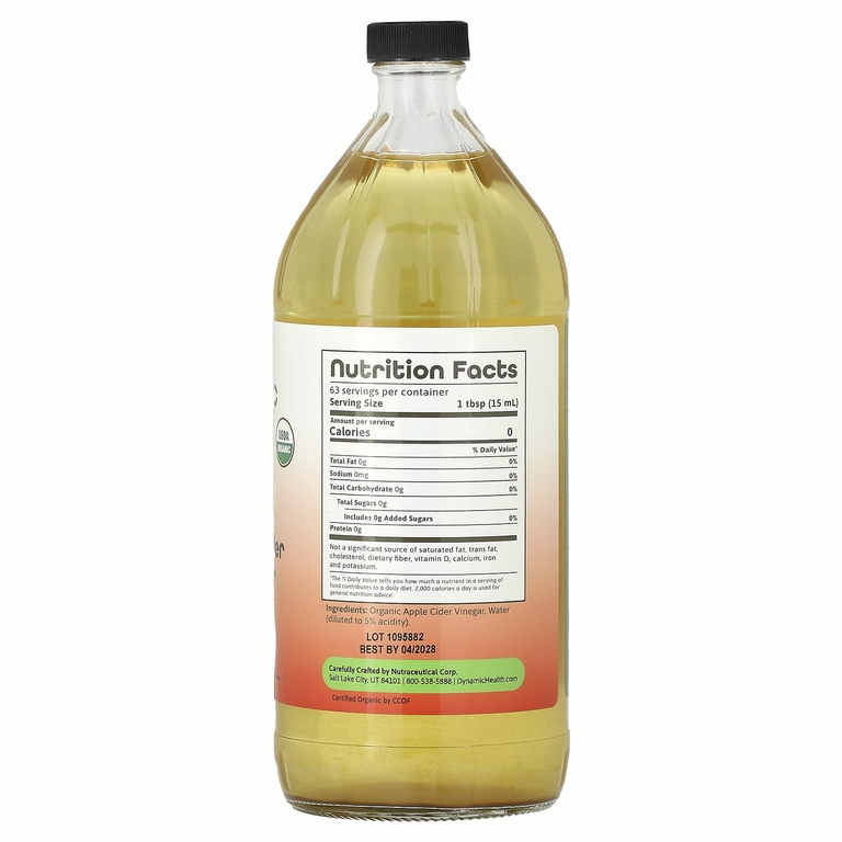 Dynamic Health, яблочный уксус с маткой, 946 мл (32 жидк. унции) (Товар снят с продажи) 