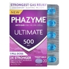 Phazyme, Ultimate, симетикон, против газообразования, 500 мг, 20 быстрорастворимых капсул
