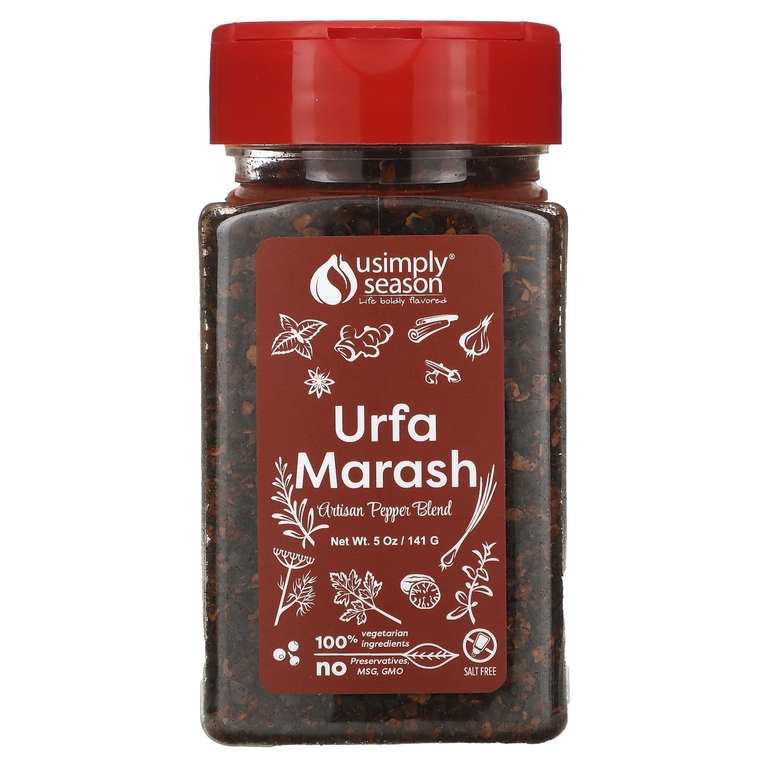 USimplySeason, Artisan Pepper, смесь перцев, урфа мараш, 141 г (5 унций)
