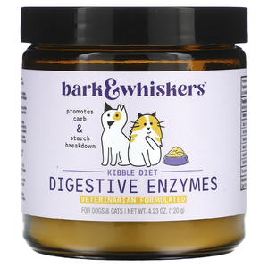 Dr. Mercola, Bark & Whiskers, Kibble Diet, пищеварительные ферменты, для собак и кошек, 120 г (4,23 унции)