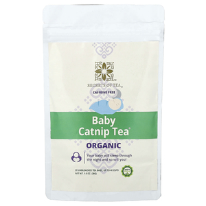 Secrets of Tea, Organic Baby Catnip Tea®, без кофеина, 20 неотбеленных чайных пакетиков, 28 г (1 унция)