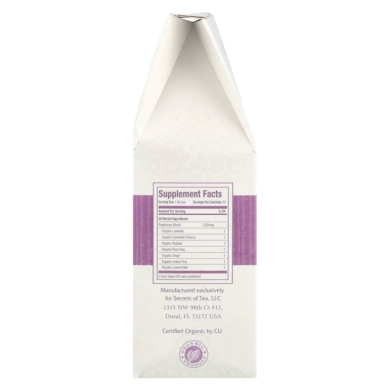 Secrets of Tea, RelaxCalm ™, без кофеина, 20 чайных пакетиков, 40 г (1,41 унции)