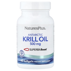 NaturesPlus, масло антарктического криля, 500 мг, 60 капсул
