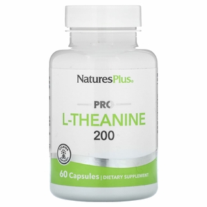 NaturesPlus, Pro, L-теанин 200, 60 капсул (200 мг в 1 капсуле)