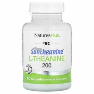 NaturesPlus, Pro, Suntheanine и L-теанин 200, 60 капсул (100 мг на капсулу)