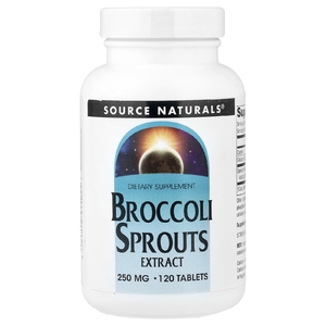 Source Naturals, экстракт ростков брокколи, 250 мг, 120 таблеток