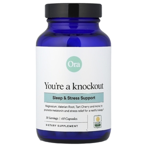 Ora, You're a Knockout, добавка для улучшения качества сна и стресса, 60 капсул
