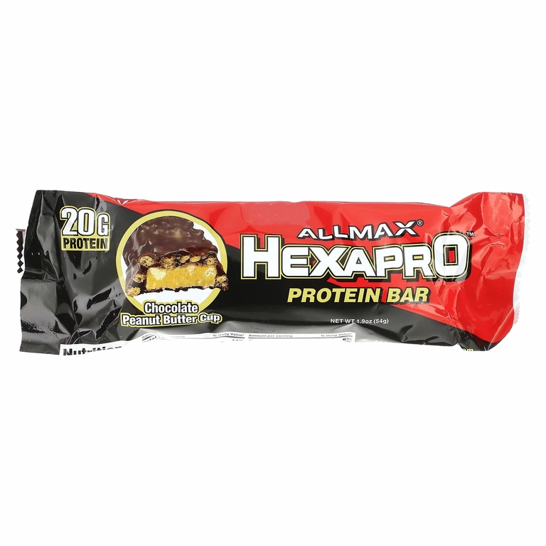 ALLMAX, Hexapro протеиновый батончик, со вкусом шоколада и арахисовой пасты, 12 шт. по 54 г (1,9 унции)