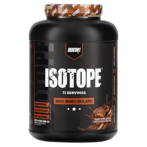 Redcon1, Isotope, 100% сывороточный изолят, арахисовая паста и шоколад, 2421 г (5,34 фунта)