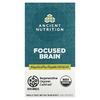 Ancient Nutrition, Focused Brain, мозг, 90 капсул