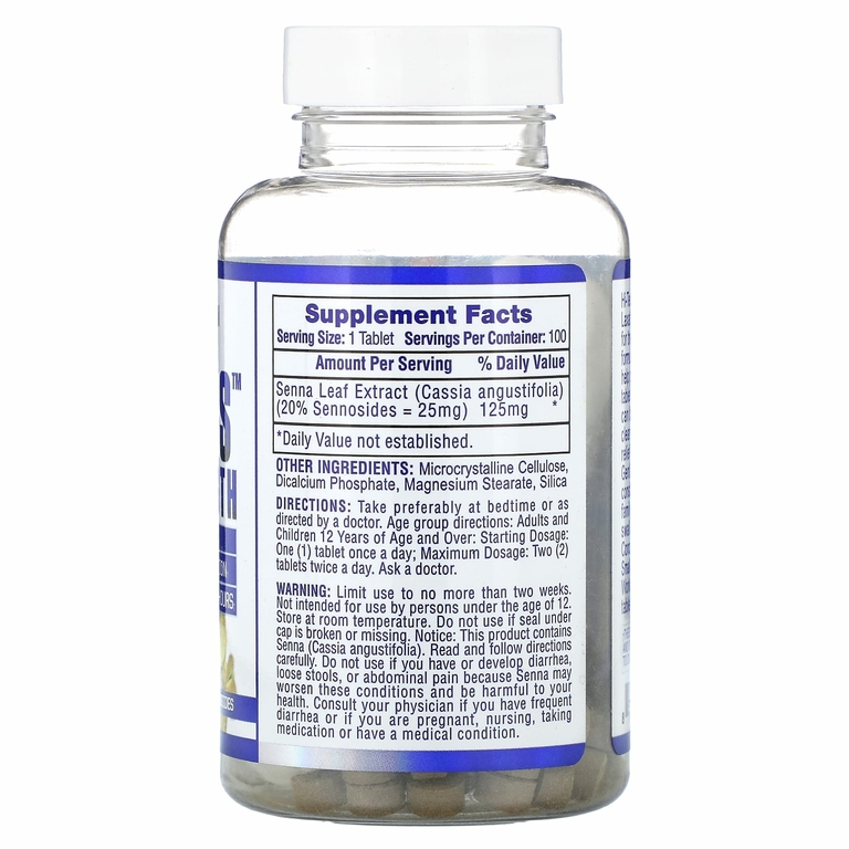 Hi Tech Pharmaceuticals, Senna XS, повышенная сила действия, 125 мг, 100 таблеток