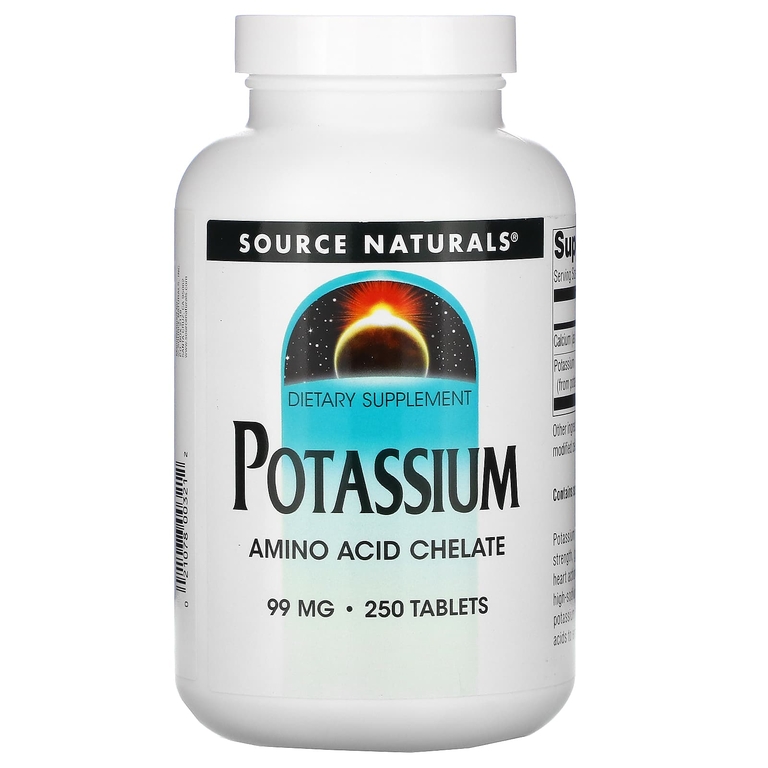 Source Naturals, калий, 99 мг, 250 таблеток (Товар снят с продажи) 