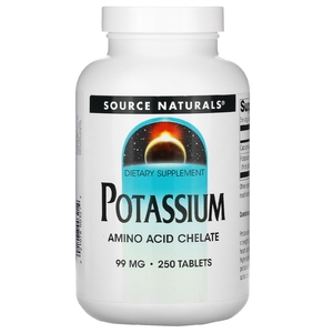Source Naturals, калий, 99 мг, 250 таблеток (Товар снят с продажи) 