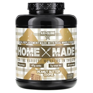 Axe & Sledge Supplements, Home Made, альтернатива приему пищи, печенье с арахисовой пастой, 2925 г (103,17 унции) (Товар снят с продажи) 