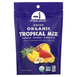 Mavuno Harvest, органическая смесь сушеных тропических фруктов, 56 г (2 унции)