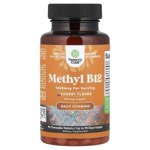 Nature's Craft, метил B12, со вкусом вишни, 1000 мкг, 90 жевательных таблеток (Товар снят с продажи) 