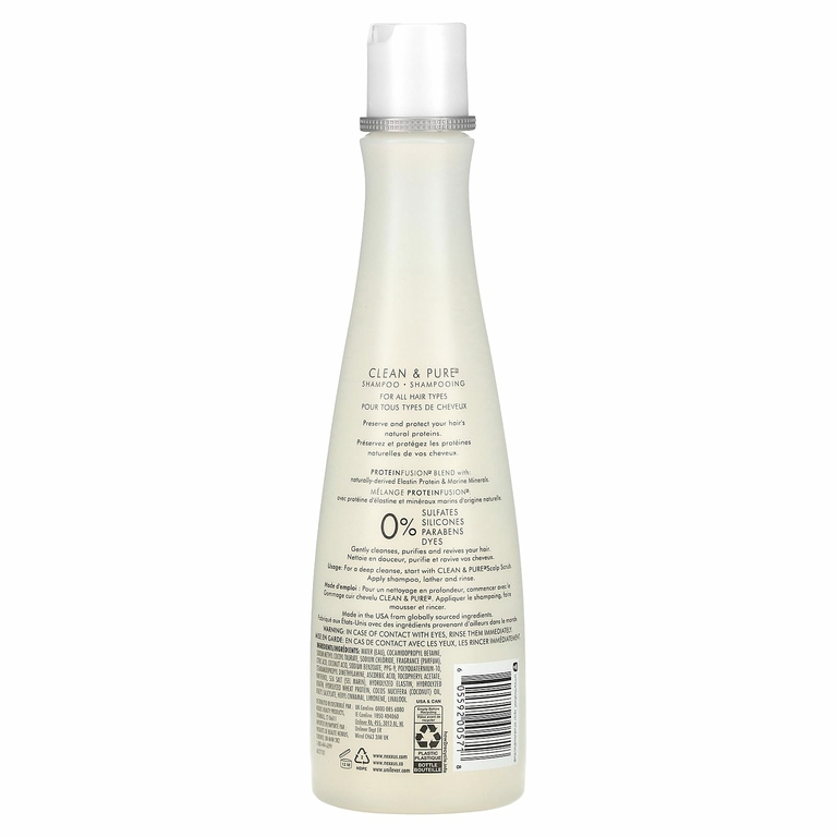 Nexxus, Clean & Pure, питательный шампунь и детоксикация, 400 мл (13,5 жидк. унции)