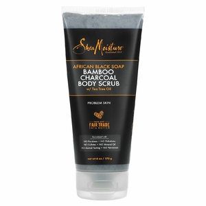 SheaMoisture, африканское черное мыло, скраб для тела с бамбуковым углем, 170 г (6 унций)