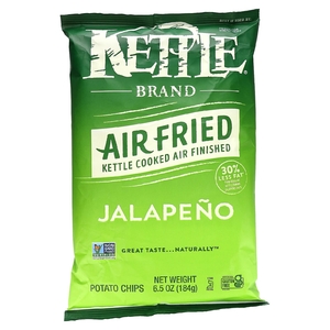 Kettle Foods, картофельные чипсы, обжаренные на воздухе, халапеньо, 184 г (6,5 унции)