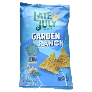 Late July, чипсы тортилья, Garden Ranch, 221 г (7,8 унции) (Товар снят с продажи) 
