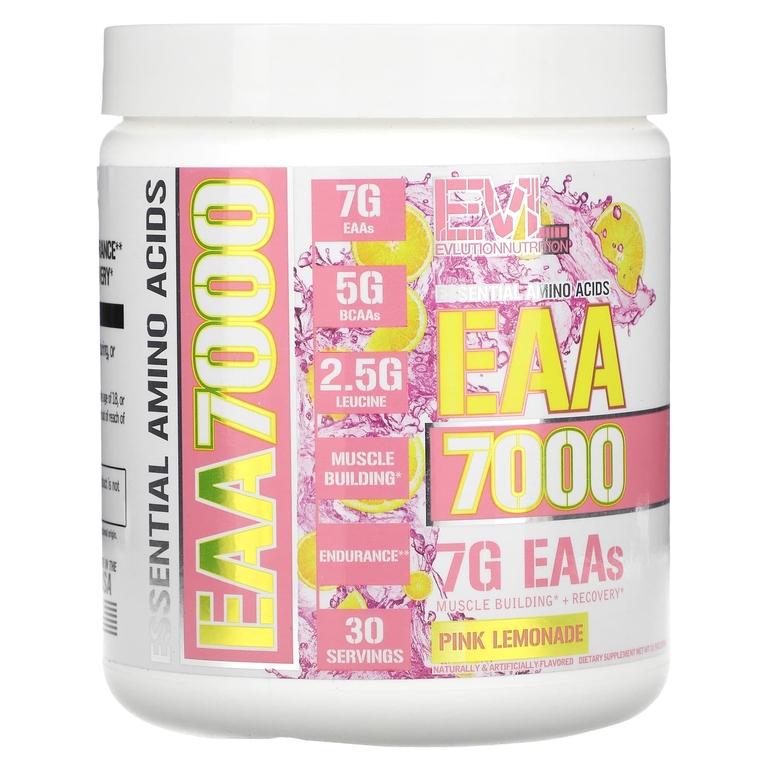 EVLution Nutrition, EAA 7000, розовый лимонад, 309 г (10,9 унции)