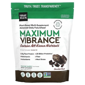 Vibrant Health, Maximum Vibrance, версия 6.1, с кусочками шоколада, 721,8 г (25,46 унции) (Товар снят с продажи) 