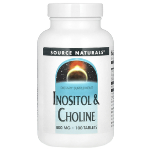 Source Naturals, инозитол и холин, 800 мг, 100 таблеток