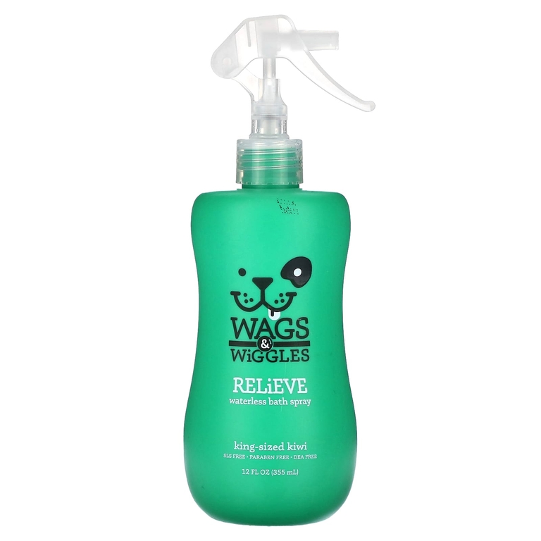 Wags & Wiggles, Relieve, несмываемый спрей для ванны, большой киви, 355 мл (12 жидк. унций)