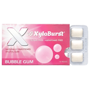 Xyloburst, натурально подслащенная ксилитоловая камедь, жевательная резинка, 12 шт. (Товар снят с продажи) 