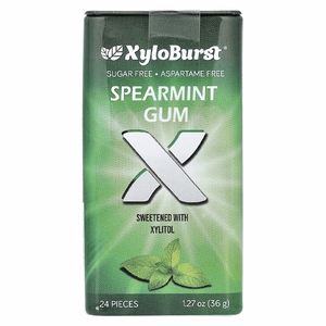 Xyloburst, ксилитоловая камедь, со вкусом мяты, 24 шт., 36 г (1,27 унции)