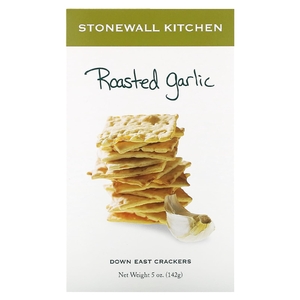 Stonewall Kitchen, Down East Crackers, крекеры, обжаренный чеснок, 142 г (5 унций)