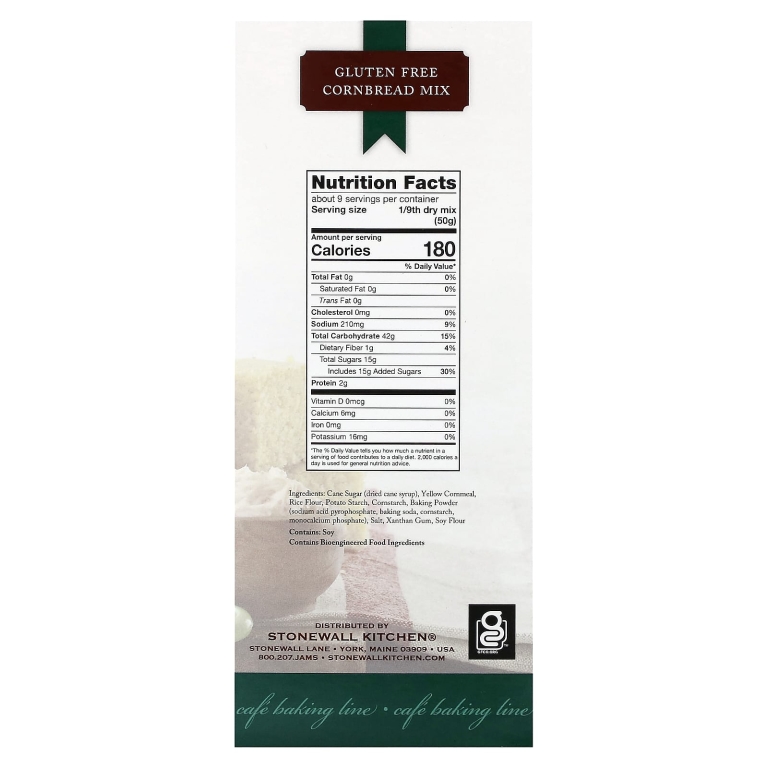 Stonewall Kitchen, смесь для кукурузного хлеба, без глютена, 453,6 г (16 унций)